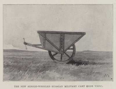 The New Single-Wheeled Russian Military Cart, Side View by Charles Auguste Loye